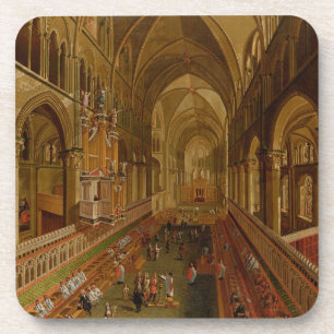Innenraum von Canterbury-Kathedrale, c.1675-1700 Getränkeuntersetzer