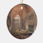 Innenraum von Haghia Sophia, Konstantinopel, Keramik Ornament (Links)