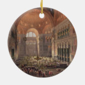 Innenraum von Haghia Sophia, Konstantinopel, Keramik Ornament (Hinten)