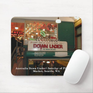 Innenraum von Pike Place Market Seattle, Washingto Mousepad
