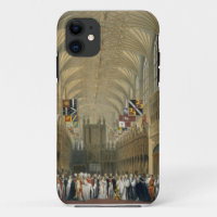 Innenraum von St George Kapelle, 1838 (Farbelitho