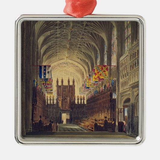 Innenraum von St George Kapelle, Windsor Schloss, Silbernes Ornament (Vorne)
