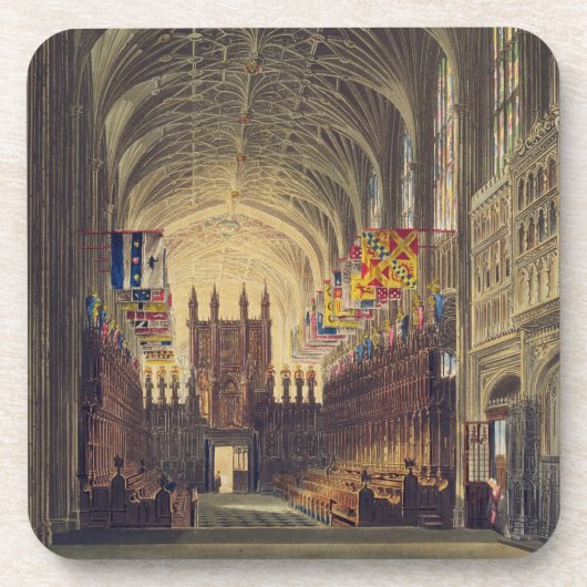 Innenraum von St George Kapelle, Windsor Schloss, Untersetzer (Vorderseite)