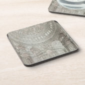 Innenraum von St Paul Kathedrale, 1817 Getränkeuntersetzer (Linke Seite)