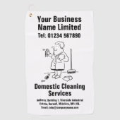 Innenreinigung Design Golfhandtuch (Vorderseite)