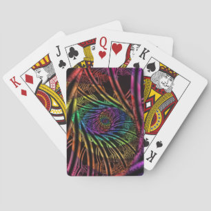 Innenseite Rainbow Fraktal Art Spielkarten