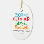 InnenSkydiving ist eine Explosion! Keramikornament (Links)