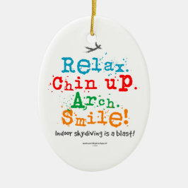 InnenSkydiving ist eine Explosion! Keramikornament