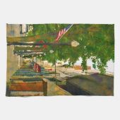 Innenstadt Bristol auf der Tennessee-Seite Geschirrtuch (Horizontal)