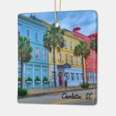 Innenstadt Charleston, SC Gebäude Keramikornament (Links)