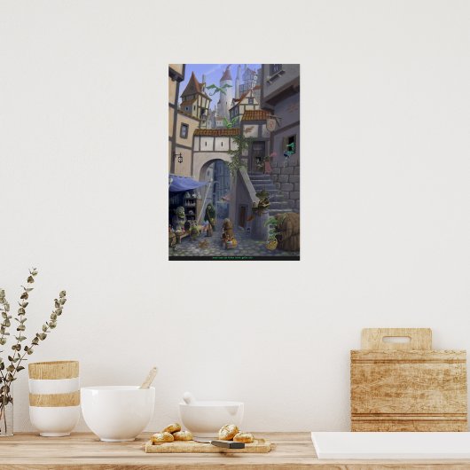 Innenstadt Poster (Küche)