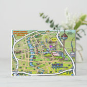 Innenstadt San Antonio Card (Stehend Vorderseite)