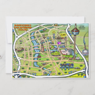 Innenstadt San Antonio Card