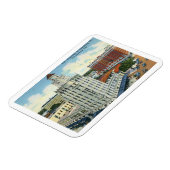 Innenstadt, St. Petersburg, FL Vintage Postkarte Magnet (Linke Seite)