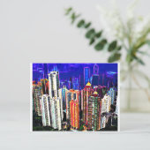 Innenstadt von Hongkong: China: Postkarte (Stehend Vorderseite)