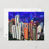 Innenstadt von Hongkong: China: Postkarte (Vorne/Hinten)