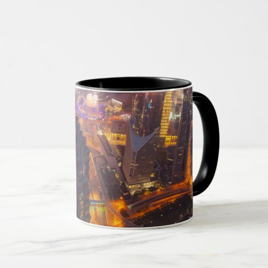 Innenstadt von Shanghai Tasse (VorderseiteRechts)