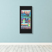 Innenstadtkauz Leinwanddruck (Insitu (Holzboden))