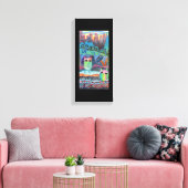 Innenstadtkauz Leinwanddruck (Insitu (Wohnzimmer))