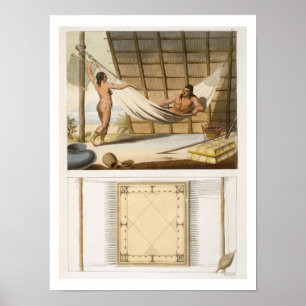 Innenszene, die amerikanischen Ureinwohner Poster