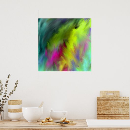 inner Ab44 vivid abstrakt art Poster (Küche)