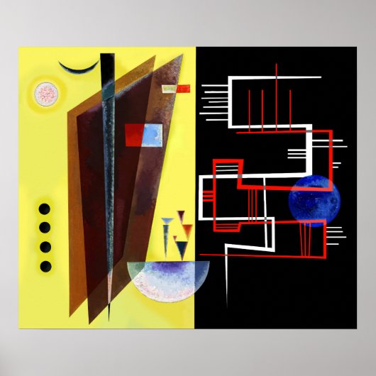 Inner Alliance Gemälde von Wassily Kandinsky Poster (Vorne)