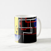 Inner Alliance, gemalt von Wassily Kandinsky Kaffeetasse (VorderseiteRechts)