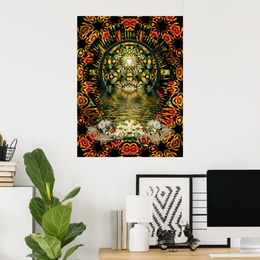 Inner Beauty Psychedelic Poster (Heimbüro)