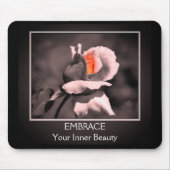 Inner Beauty Rosenknospe Inspiration Mousepad (Vorne)