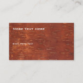 Inner Birch Bark Visitenkarte (Rückseite)