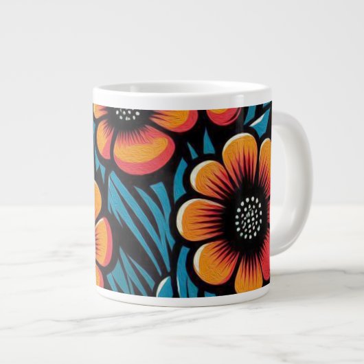 Inner Bloom Jumbo-Tasse (Vorderseite Rechts)