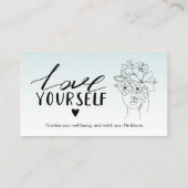 Inner Bloom Women's Wellness Course Business Card Visitenkarte (Rückseite)