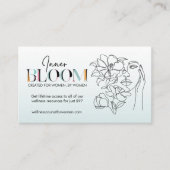 Inner Bloom Women's Wellness Course Business Card Visitenkarte (Vorderseite)