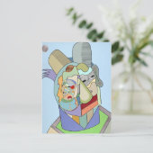 "Inner Face" von Ruchell Alexander Postkarte (Stehend Vorderseite)