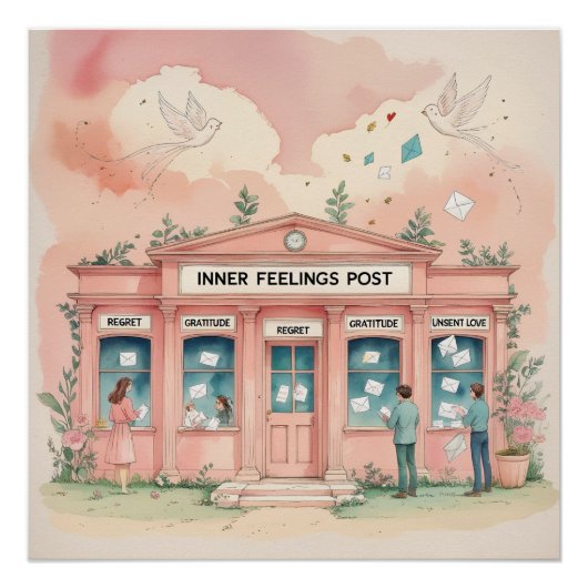 Inner Feelings Post Office — Letters Never Sent Poster (Vorderseite)