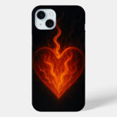 Inner Fire – Glowing Heart Aesthetic iPhone Case (Rückseite)