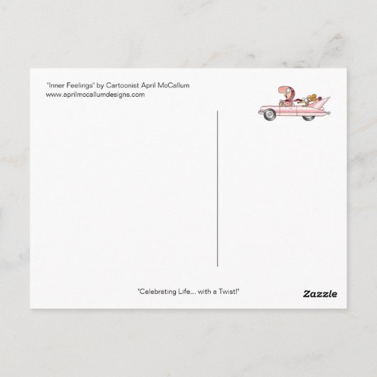 INNER GEFÜHLE Postcard bis April McCallum Postkarte (Rückseite)