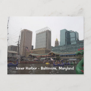Inner Harbor in Baltimore, Maryland Postkarte