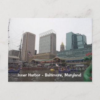 Inner Harbor in Baltimore, Maryland Postkarte