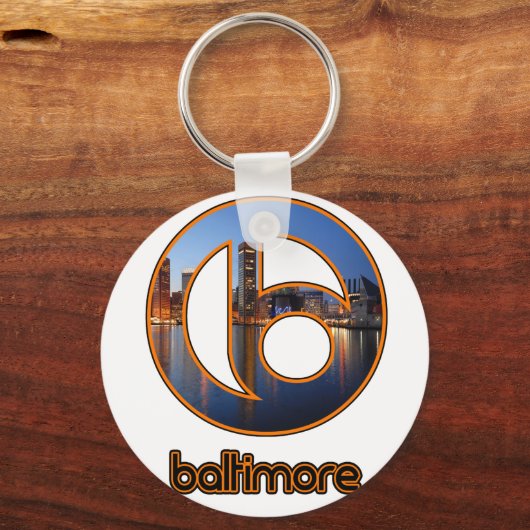 Inner Harbour Baltimore Schlüsselanhänger (Vorderseite)