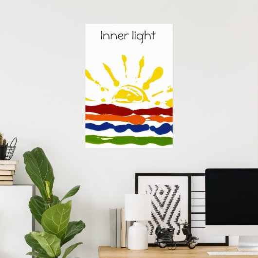 Inner Iight Quaker Poster (Heimbüro)