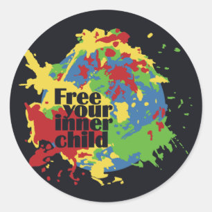 INNER-KIND-Aufkleber Runder Aufkleber