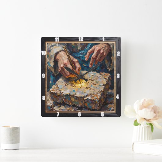 Inner Law: Time To Transform Quadratische Wanduhr (Zuhause)