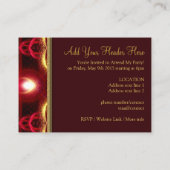 Inner Light Fraktal Kunst, Dichtung und Musik Begleitkarte (Rückseite)