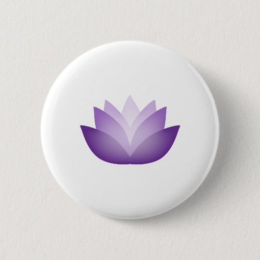 Inner Light Lila Lotus Blume Button (Vorderseite)