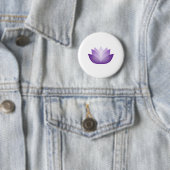 Inner Light Lila Lotus Blume Button (Beispiel)