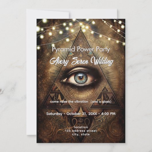 Inner Oracle | Third Eye Design Einladung (Vorderseite)