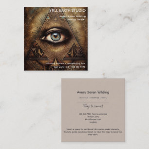 Inner Oracle Third Eye Design Quadratische Visitenkarte