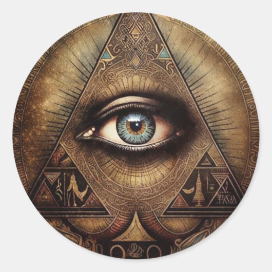 Inner Oracle | Third Eye Design Runder Aufkleber (Vorderseite)