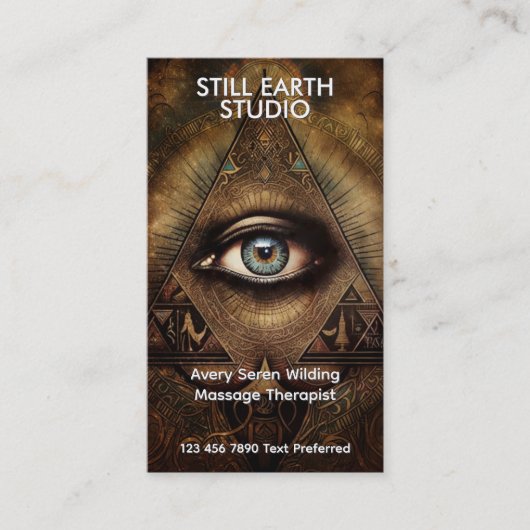 Inner Oracle | Third Eye Design Visitenkarte (Vorderseite)